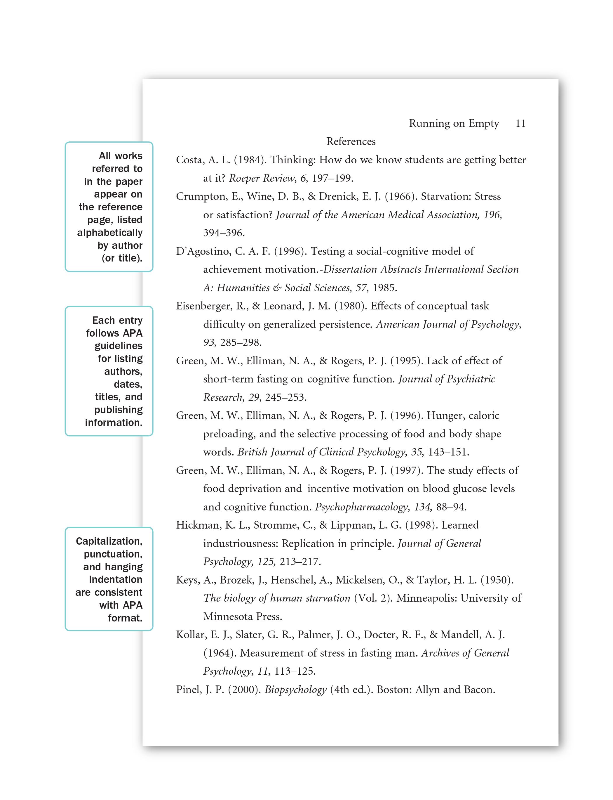 how to write the references in a research paper